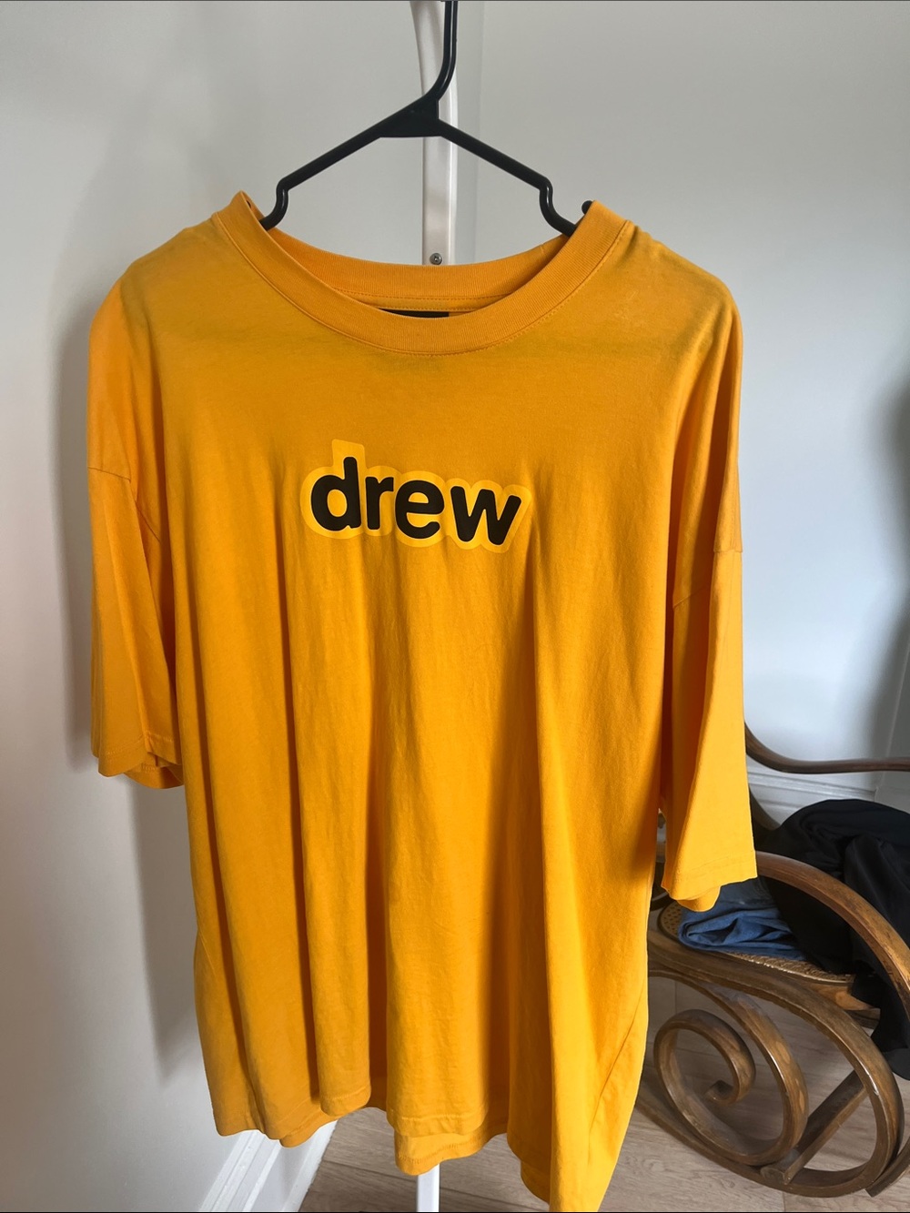 drew house Bright Yellow Logo Short Sleeve Tee